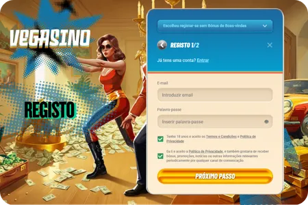 Registo no Vegasino
