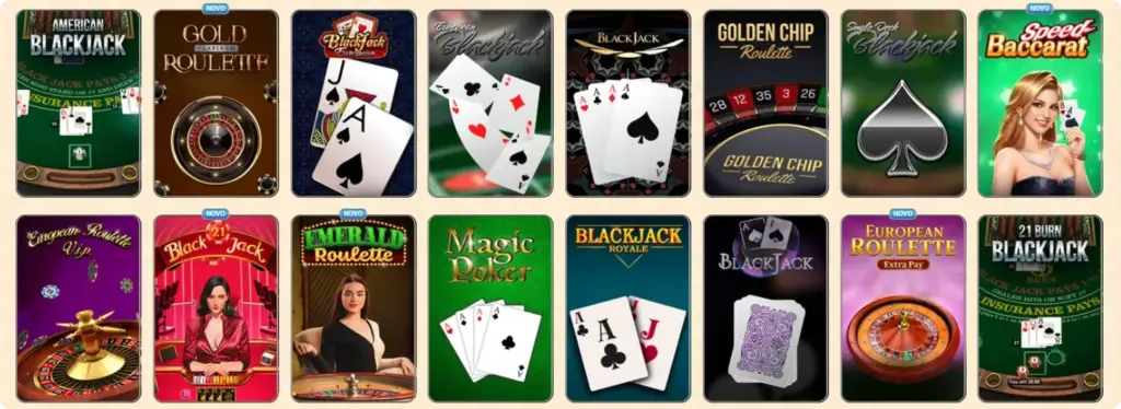 Vegasino Portugal Jogos de mesa