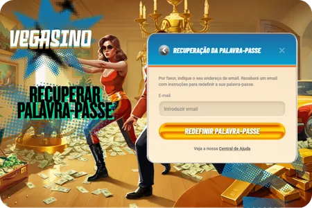 Recuperar palavra-passe Vegasino