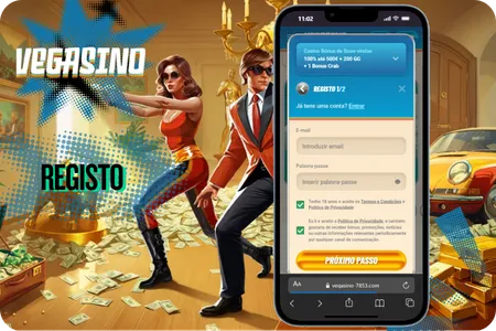 Vegasino login e registo