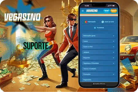 Suporte do Vegasino