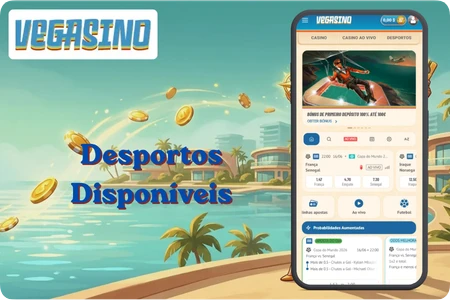 Desportos Disponíveis no Vegasino Bet - Futebol, Ténis, Basquetebol e eSports